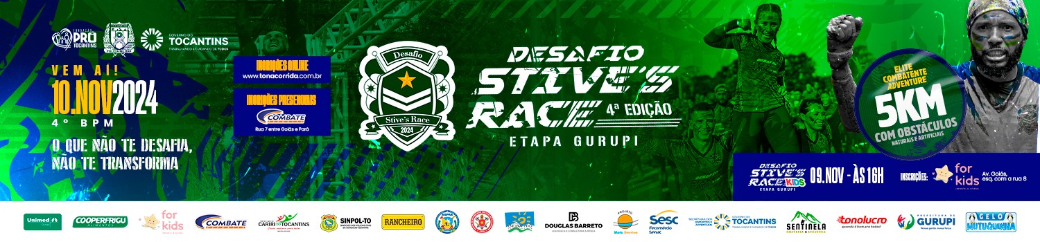 Desafio Stive’s Race, Corrida Rústica Militar com Obstáculos