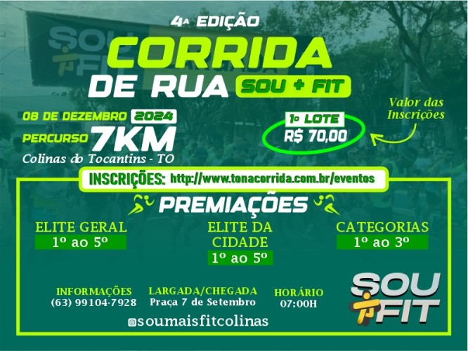 Corrida de Rua SOU+FIT