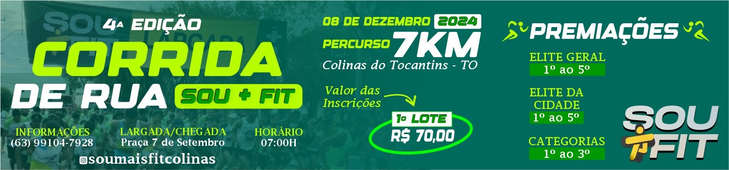 Corrida de Rua SOU+FIT